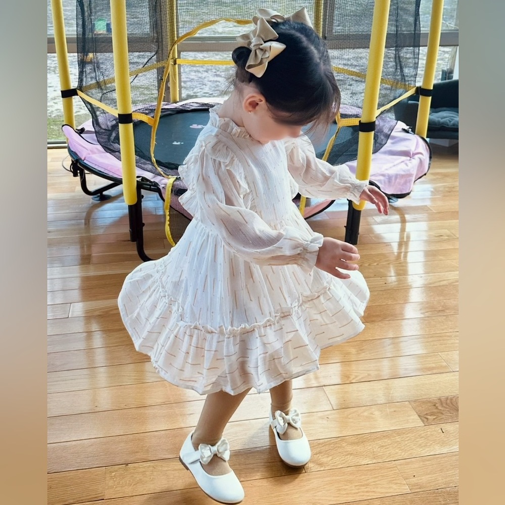 Janie and Jack White Ruffle Dress